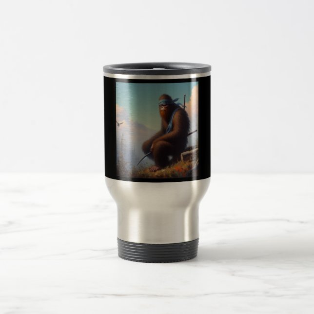 Bigfoot Ninja Travel Mug (Center)