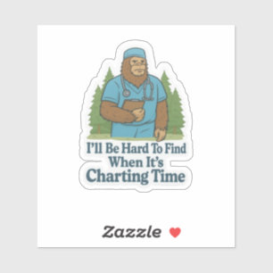 Bigfoot Nurse Sticker