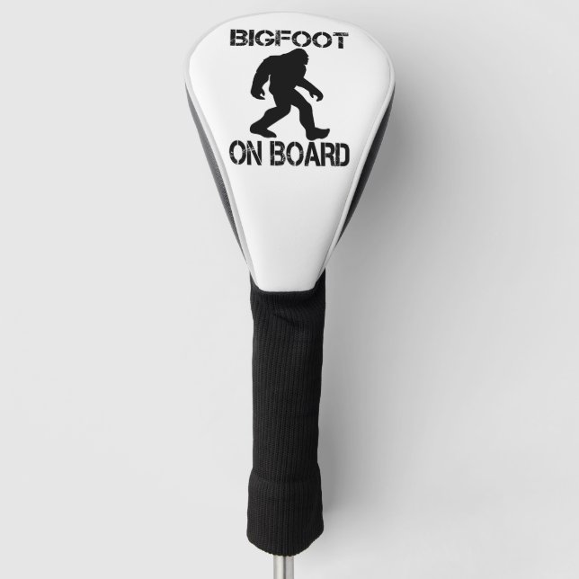Bigfoot on Board Funny Bigfoot  Golf Head Cover (Front)