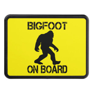 Bigfoot on Board Funny Bigfoot Hitch Cover