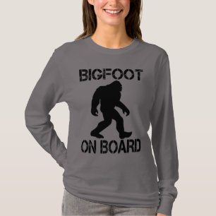Bigfoot on Board Funny Bigfoot T-Shirt
