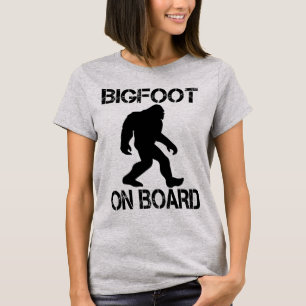 Bigfoot on Board Funny Bigfoot T-Shirt