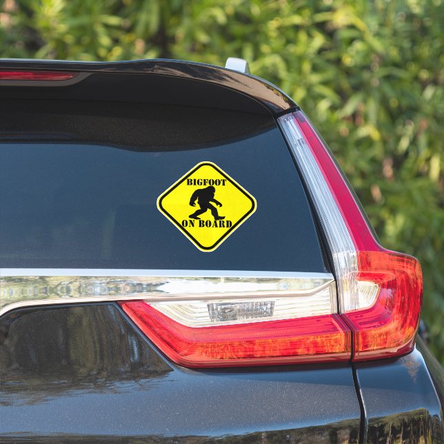 Bigfoot on Board Sticker (Car Side)