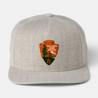 Bigfoot On Patrol National Park Service Arrowhead Snap Back Hat