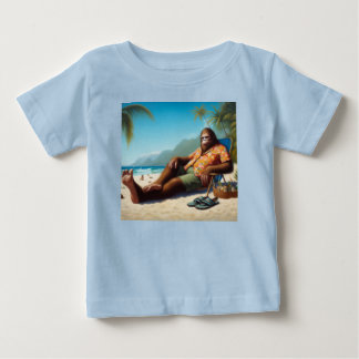 Bigfoot On the Beach Baby T-Shirt