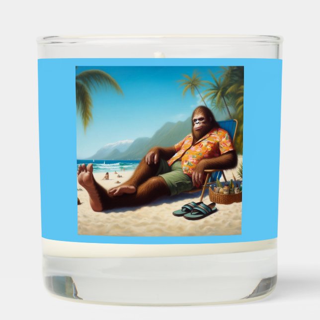 Bigfoot On the Beach Scented Candle (Right)