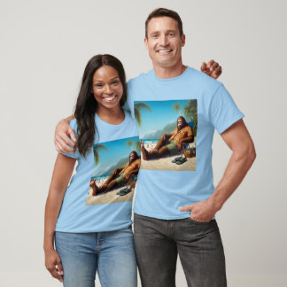Bigfoot On the Beach T-Shirt