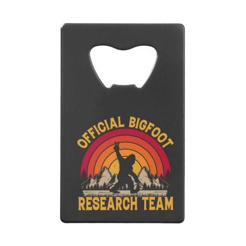 Bigfoot Original Research Team Credit Card Bottle Opener