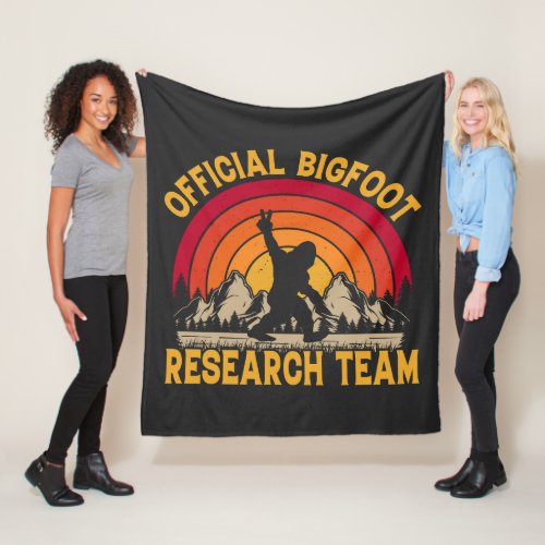 Bigfoot Original Research Team  Fleece Blanket
