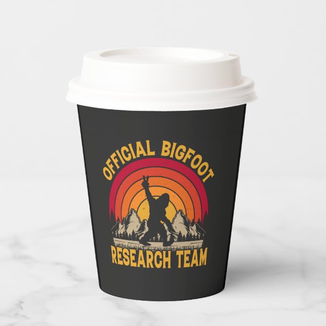 Bigfoot Original Research Team  Paper Cups (Front)
