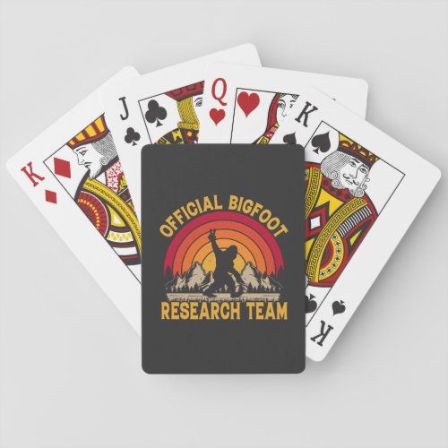 Bigfoot Original Research Team  Poker Cards