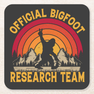 Bigfoot Original Research Team Square Paper Coaster