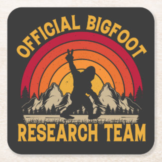 Bigfoot Original Research Team Square Paper Coaster