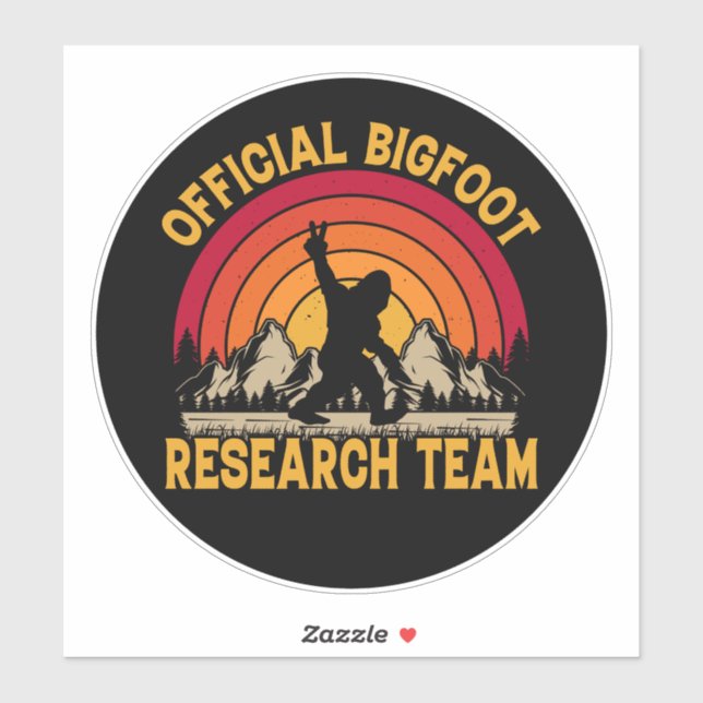 Bigfoot Original Research Team Sticker (Sheet)