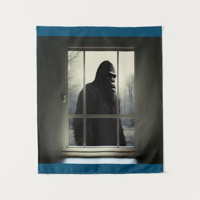 Bigfoot Outside My Window! Tapestry (Front)