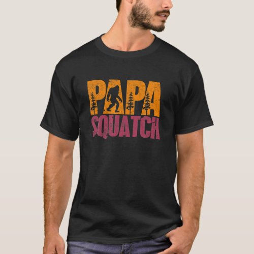 Bigfoot Papa Daddy Dad Sasquatch Yeti Adventure Me T_Shirt