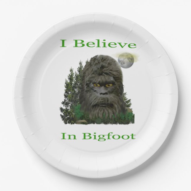 Bigfoot Paper Plates (Front)