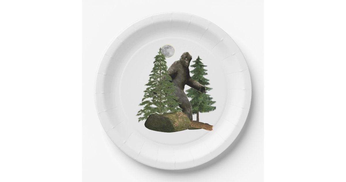 bigfoot paper plates Zazzle