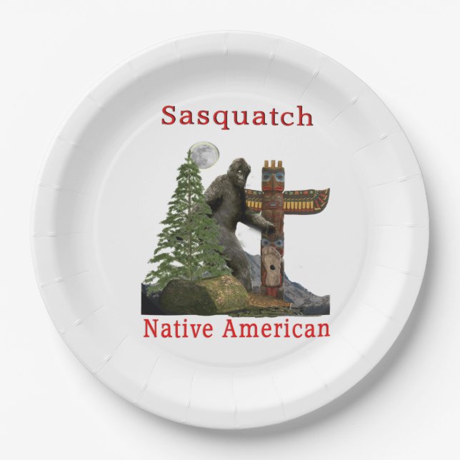 Bigfoot Paper Plates (Front)