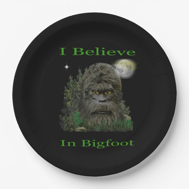 Bigfoot Paper Plates (Front)
