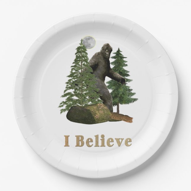 Bigfoot Paper Plates (Front)