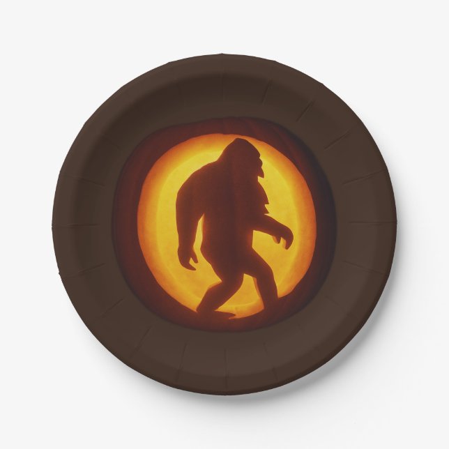 Bigfoot Party Plate – Sasquatch (Front)