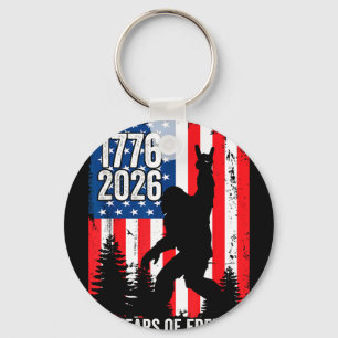 Bigfoot patriotic 250 years of freedom usa 250th keychain