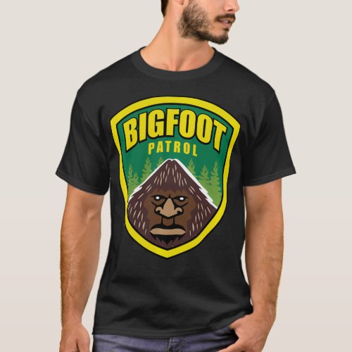 Bigfoot Patrol Sasquatch Yeti USFS Funny Desig T_Shirt