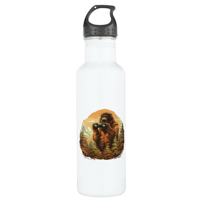 Bigfoot Peek-A-Boo Stainless Steel Water Bottle (Front)