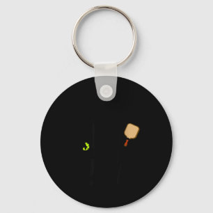 Bigfoot pickleball sport dinker sasquatch keychain