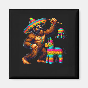 Bigfoot Pinata Cinco De Mayo Mexican Sasquatch Kid Magnet