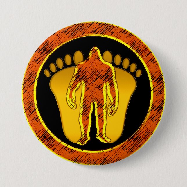 Bigfoot Pinback Button (Front)