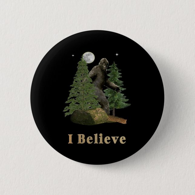 Bigfoot Pinback Button (Front)