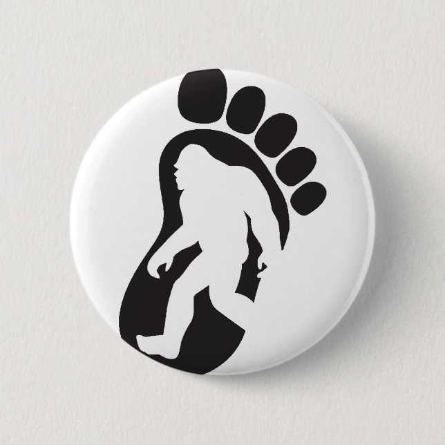 Bigfoot Pinback Button (Front)