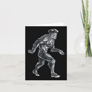 Bigfoot Pirate - Sasquatch Big Foot - Spooky For H Card