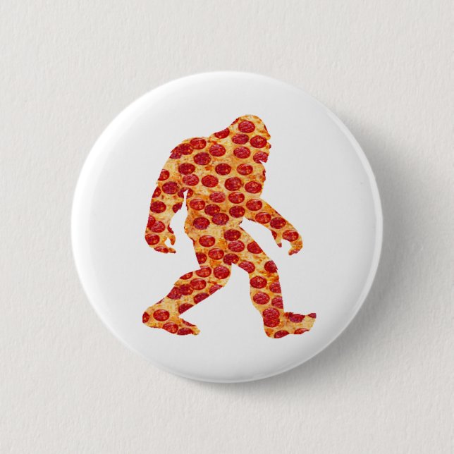 Bigfoot Pizza    Button (Front)