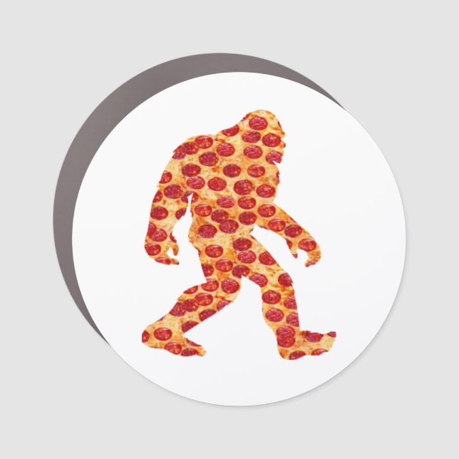 Bigfoot Pizza     Car Magnet (Front)