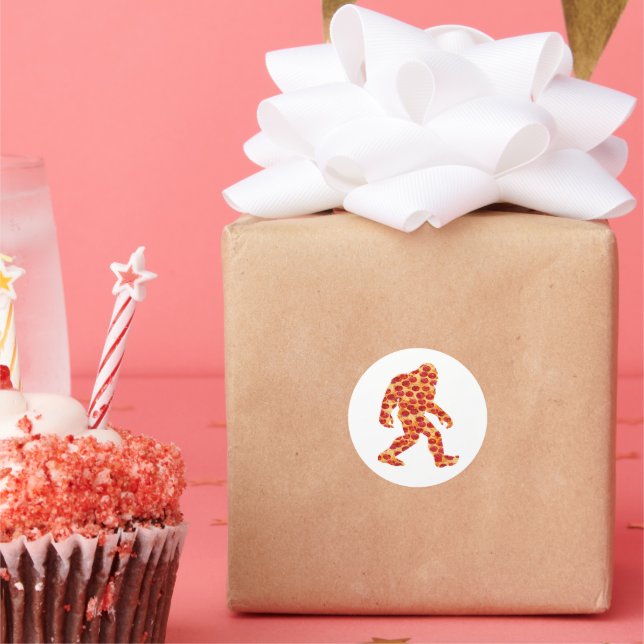 Bigfoot Pizza     Classic Round Sticker (Party)