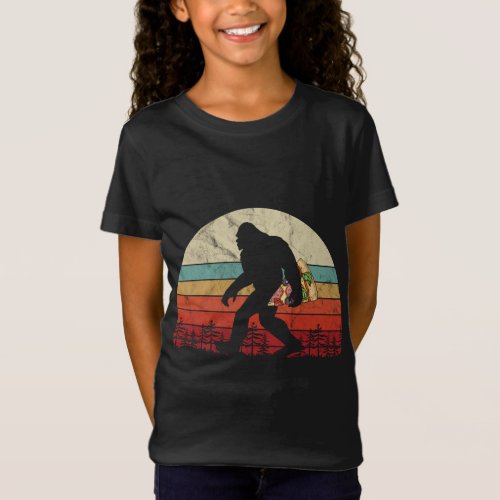 Bigfoot Pizza Lovers Funny Eating Sasquatch Men Ki T_Shirt