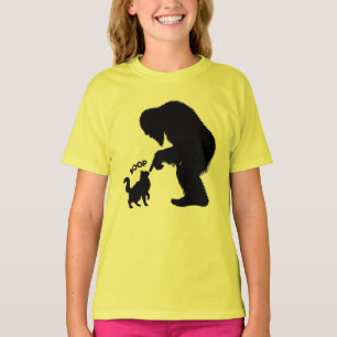 Bigfoot Playful Long Haired Cat Boop  T-Shirt