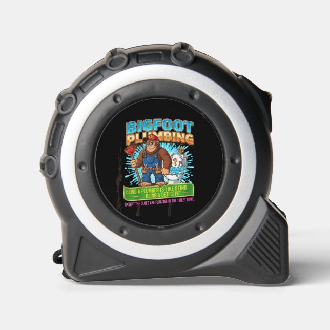 Bigfoot Plumbing-Being a Plumbing Detective Tape Measure (Front)