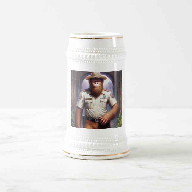 Bigfoot Policeman Beer Stein (Center)