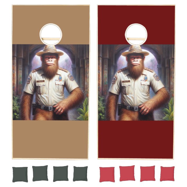 Bigfoot Policeman Cornhole Set (Set)