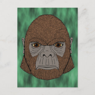Bigfoot Portrait 1 (Ape-Like) Postcard