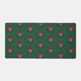 Bigfoot Portrait 2 (Human-Like) Desk Mat