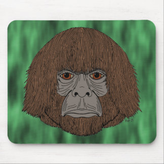 Bigfoot Portrait 2 (Human-Like) Mouse Pad