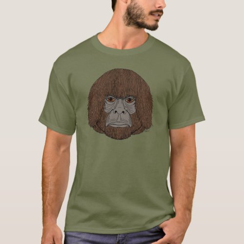 Bigfoot Portrait 2 Human_Like T_Shirt