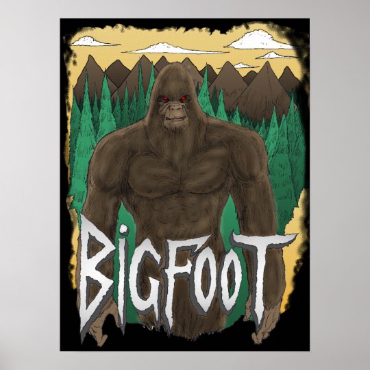 Bigfoot Poster | Zazzle.com