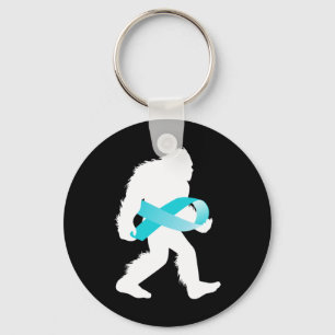 Bigfoot Ptsd Post Traumatic Stress Disorder Awaren Keychain