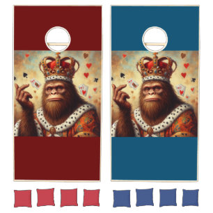Bigfoot Queen of Hearts Cornhole Set